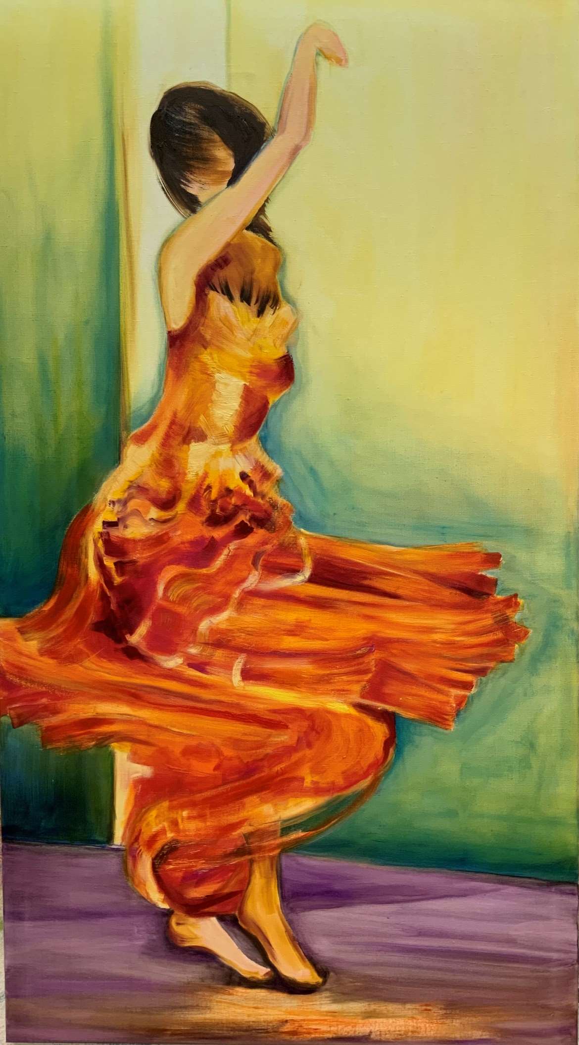 2022 Tanzrausch III
Öl auf Leinen
180 x 100 cm